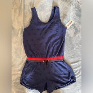Blue kids cute romper
